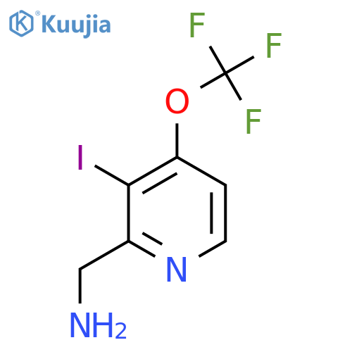 2-(Aminomethyl)-3-iodo-4-(trifluoromethoxy)pyridine structure