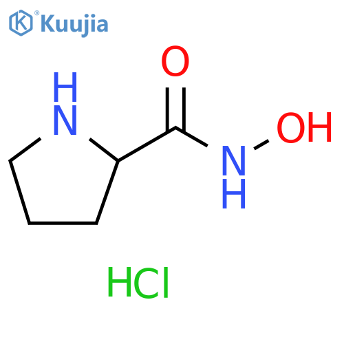 N-Hydroxypyrrolidine-2-carboxamide hydrochloride structure