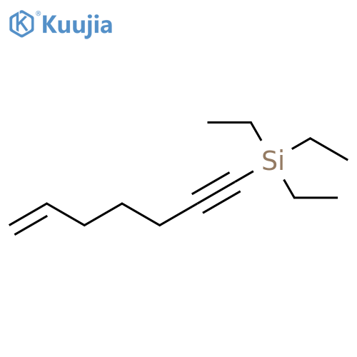 triethyl(hept-6-en-1-yn-1-yl)silane structure