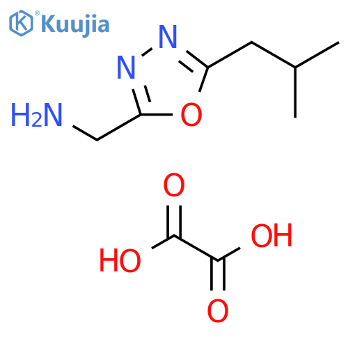 5-(2-Methylpropyl)-1,3,4-oxadiazol-2-ylmethanamine Oxalic Acid structure