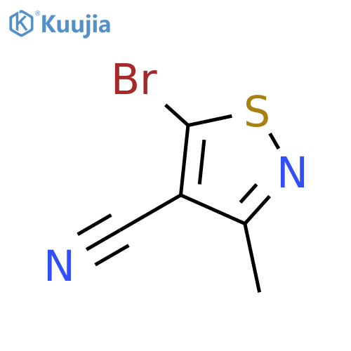 5-Bromo-3-methylisothiazole-4-carbonitrile structure