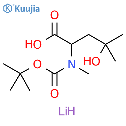 lithium 2-((tert-butoxycarbonyl)(methyl)amino)-4-hydroxy-4-methylpentanoate structure