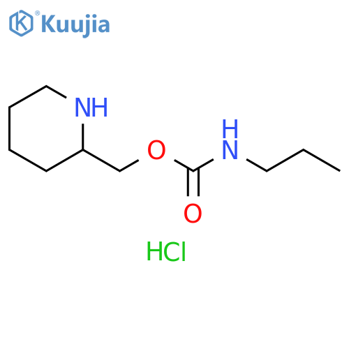 piperidin-2-ylmethyl N-propylcarbamate hydrochloride structure
