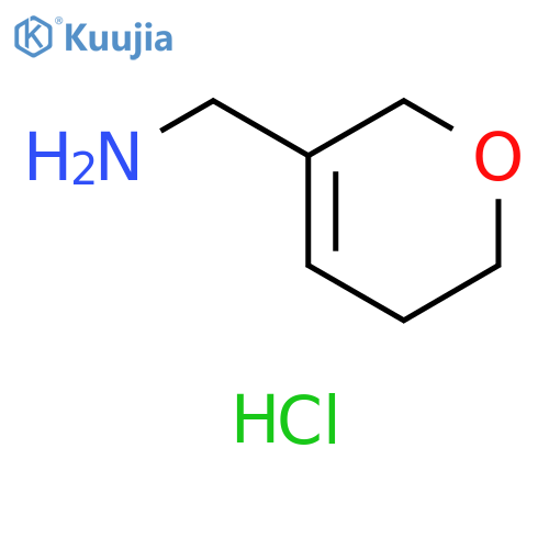 5,6-dihydro-2H-pyran-3-ylmethanamine hydrochloride structure