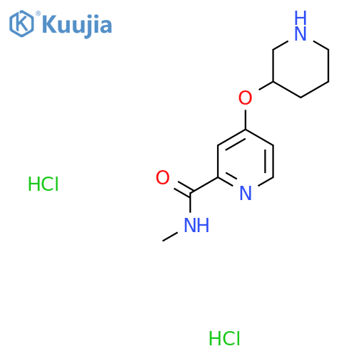 N-methyl-4-(piperidin-3-yloxy)pyridine-2-carboxamide dihydrochloride structure