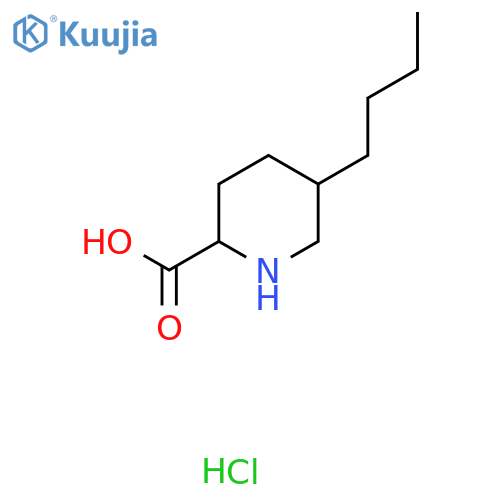 5-Butylpiperidine-2-carboxylic acid hydrochloride structure