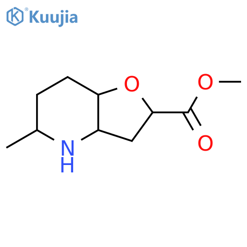 Methyl 5-methyl-2,3,3a,4,5,6,7,7a-octahydrofuro[3,2-b]pyridine-2-carboxylate structure