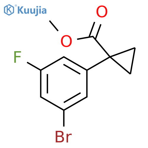 methyl 1-(3-bromo-5-fluorophenyl)cyclopropane-1-carboxylate structure