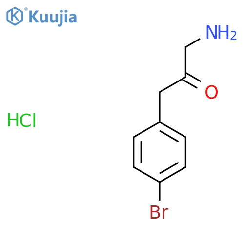 1-Amino-3-(4-bromophenyl)propan-2-one hydrochloride structure