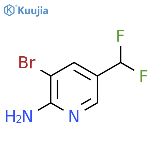 3-Bromo-5-(difluoromethyl)pyridin-2-amine structure