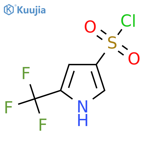 5-(Trifluoromethyl)-1H-pyrrole-3-sulfonyl chloride structure