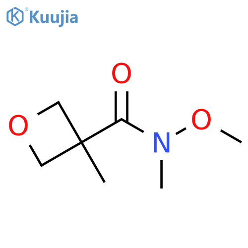 N-methoxy-N,3-dimethyloxetane-3-carboxamide structure