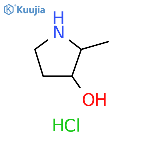 3-Pyrrolidinol, 2-methyl-, hydrochloride (1:1) structure