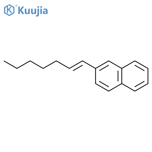 Naphthalene, 2-(1-hepten-1-yl)- structure