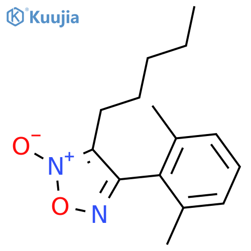 1,2,5-Oxadiazole, 3-(2,6-dimethylphenyl)-4-pentyl-, 5-oxide structure