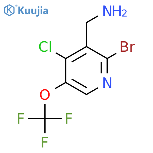 3-(Aminomethyl)-2-bromo-4-chloro-5-(trifluoromethoxy)pyridine structure