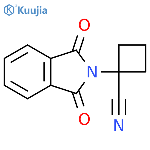 1-(1,3-dioxo-2,3-dihydro-1H-isoindol-2-yl)cyclobutane-1-carbonitrile structure