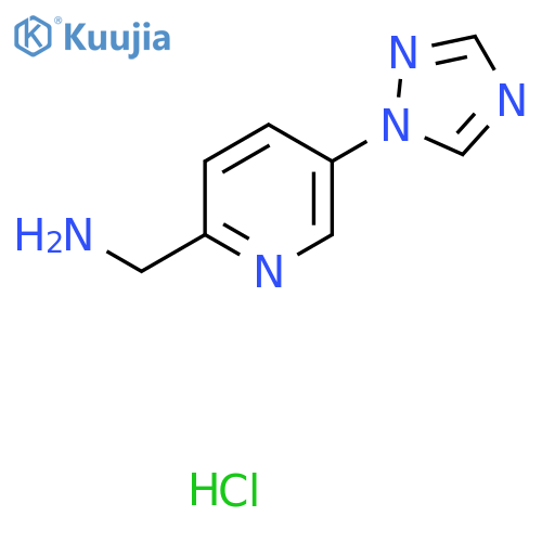 5-(1H-1,2,4-triazol-1-yl)pyridin-2-ylmethanamine hydrochloride structure