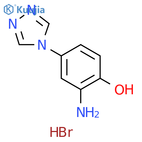 2-amino-4-(4H-1,2,4-triazol-4-yl)phenol dihydrobromide structure