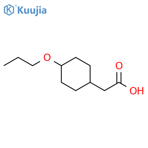 2-(4-propoxycyclohexyl)acetic acid structure