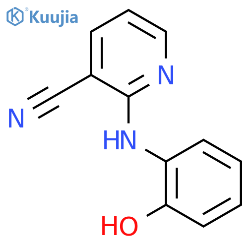2-(2-hydroxyphenyl)aminopyridine-3-carbonitrile structure