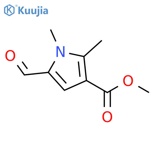methyl 5-formyl-1,2-dimethyl-1H-pyrrole-3-carboxylate structure