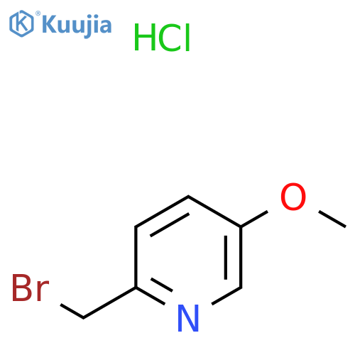 2-(Bromomethyl)-5-methoxypyridine hydrochloride structure