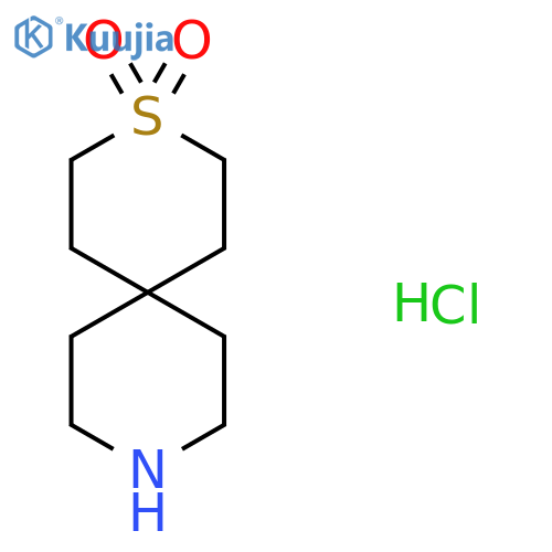 3λ?-thia-9-azaspiro[5.5]undecane-3,3-dione hydrochloride structure