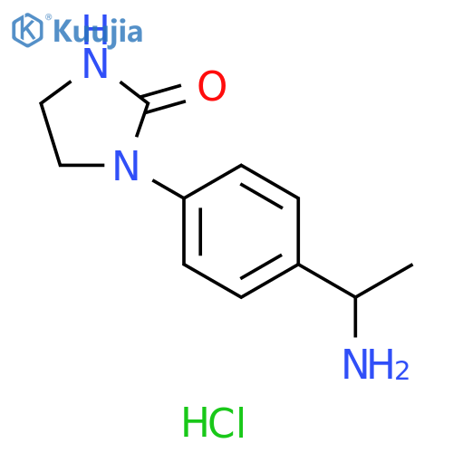 1-4-(1-Aminoethyl)phenylimidazolidin-2-one Hydrochloride structure