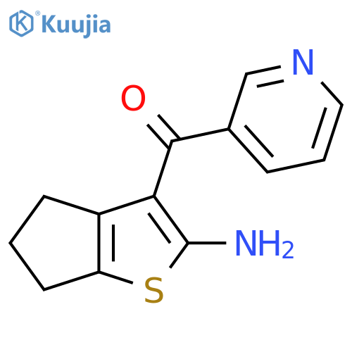 3-(Pyridine-3-carbonyl)-4H,5H,6H-cyclopentabthiophen-2-amine structure