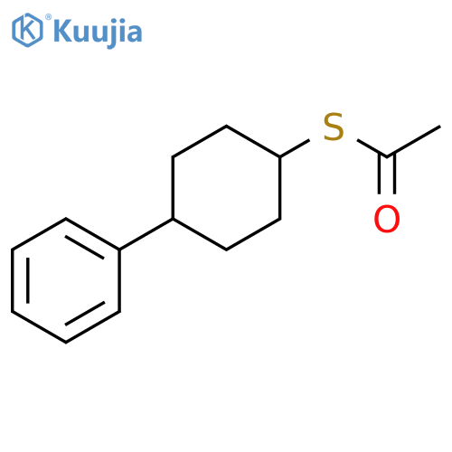 1-(4-Phenylcyclohexyl)sulfanylethan-1-one structure