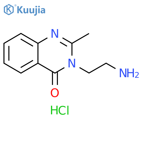 3-(2-aminoethyl)-2-methyl-3,4-dihydroquinazolin-4-one dihydrochloride structure