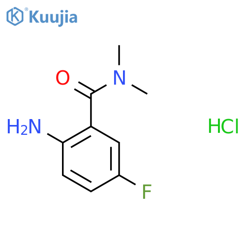 2-amino-5-fluoro-N,N-dimethylbenzamide hydrochloride structure