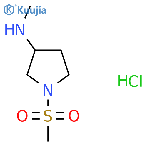 1-Methanesulfonyl-N-methylpyrrolidin-3-amine hydrochloride structure