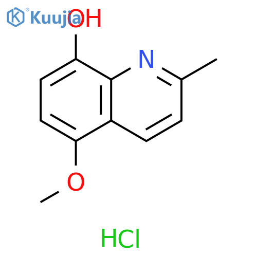 5-methoxy-2-methylquinolin-8-ol hydrochloride structure