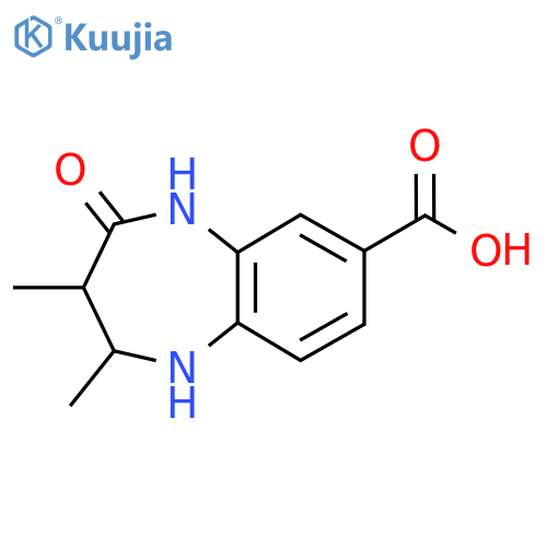 2,3-Dimethyl-4-oxo-2,3,4,5-tetrahydro-1H-1,5-benzodiazepine-7-carboxylic acid structure