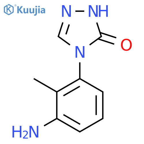 4-(3-amino-2-methylphenyl)-4,5-dihydro-1H-1,2,4-triazol-5-one structure