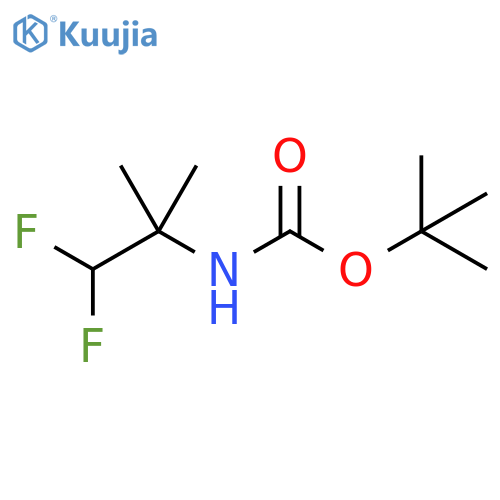 Carbamic acid, N-(2,2-difluoro-1,1-dimethylethyl)-, 1,1-dimethylethyl ester structure