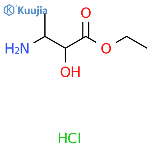 Ethyl 3-amino-2-hydroxybutanoate hydrochloride structure
