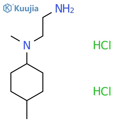N-(2-Aminoethyl)-N,4-dimethylcyclohexan-1-amine dihydrochloride structure