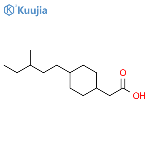 2-4-(3-Methylpentyl)cyclohexylacetic Acid structure
