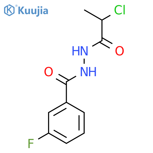 N'-(2-Chloropropanoyl)-3-fluorobenzohydrazide structure