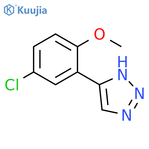4-(5-chloro-2-methoxyphenyl)-1H-1,2,3-triazole structure