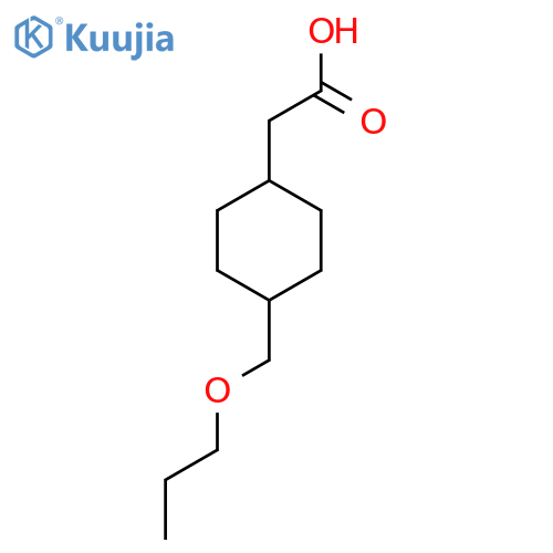 2-4-(propoxymethyl)cyclohexylacetic Acid structure