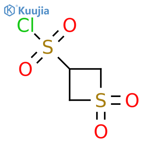 1,1-dioxo-1λ⁶-thietane-3-sulfonyl chloride structure