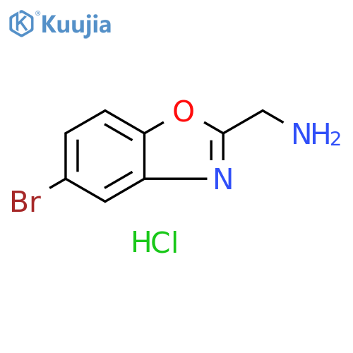 (5-bromo-1,3-benzoxazol-2-yl)methanamine hydrochloride structure