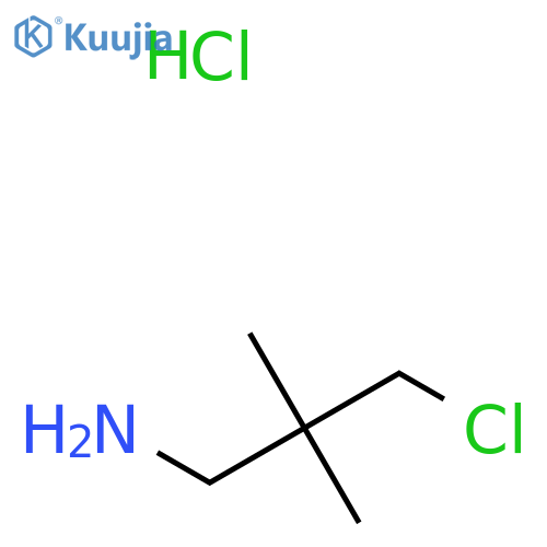 3-Chloro-2,2-dimethylpropan-1-amine hydrochloride structure