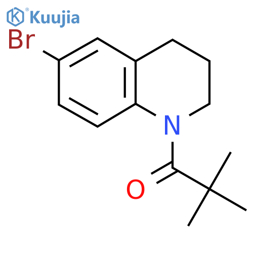 1-(6-Bromo-1,2,3,4-tetrahydroquinolin-1-yl)-2,2-dimethylpropan-1-one structure