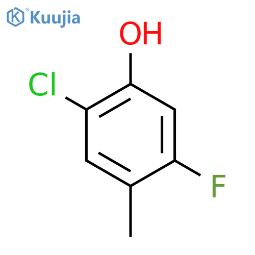 2-Chloro-5-fluoro-4-methylphenol structure