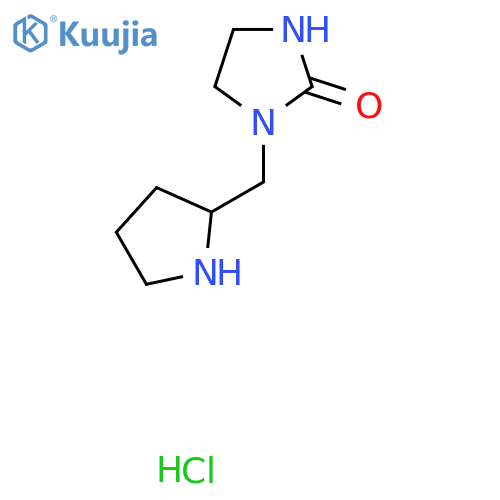 1-(Pyrrolidin-2-ylmethyl)imidazolidin-2-one hydrochloride structure